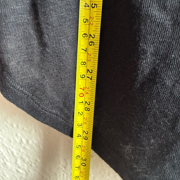 Free People Black Smocked Sleeveless Top Women’s Size M Linen Blend - Picture 8 of 11